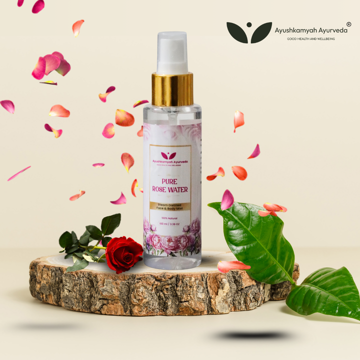 Pure Rose Water – Steam Distilled Face & Body Mist (100 ml)