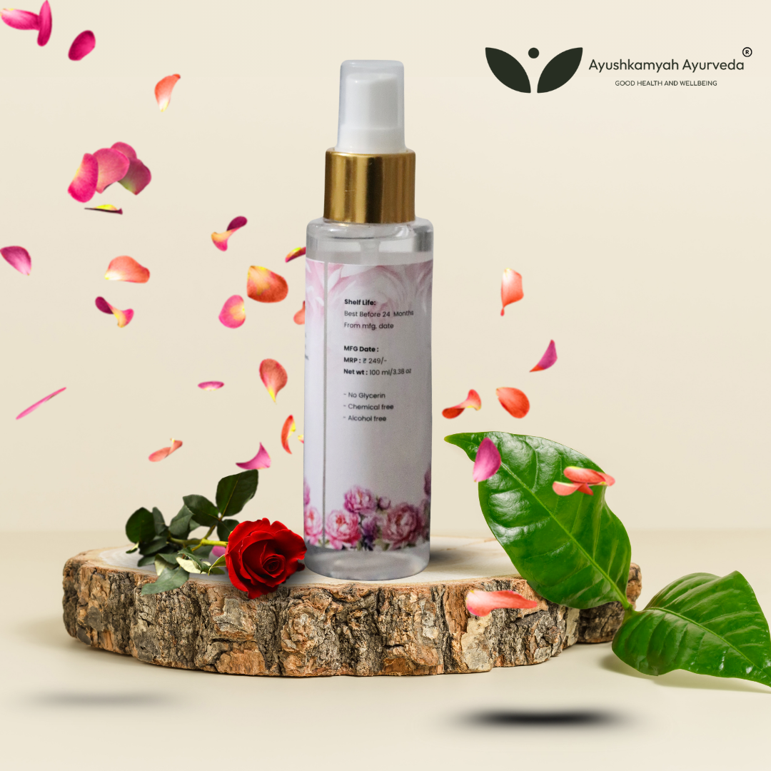 Pure Rose Water – Steam Distilled Face & Body Mist (100 ml)
