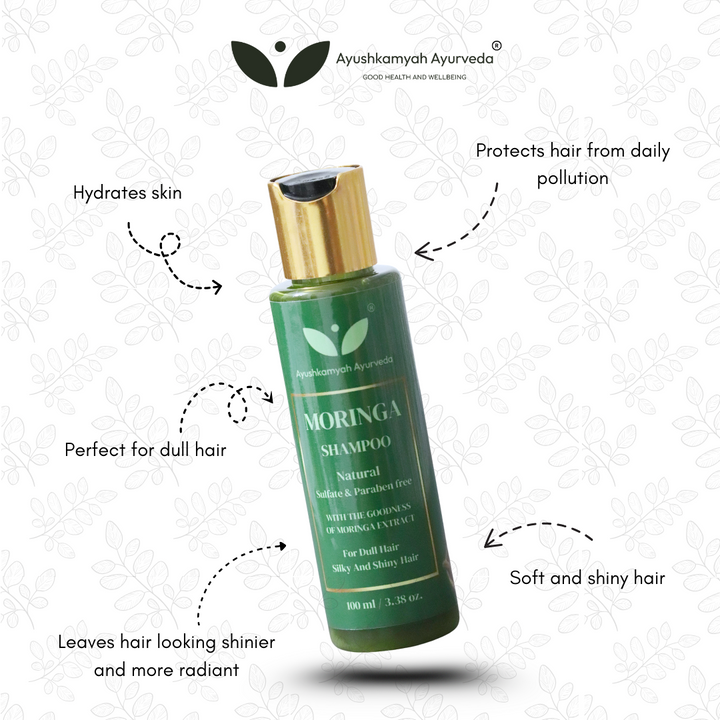 Moringa Shampoo – Natural & Sulfate-Free (100 ml)