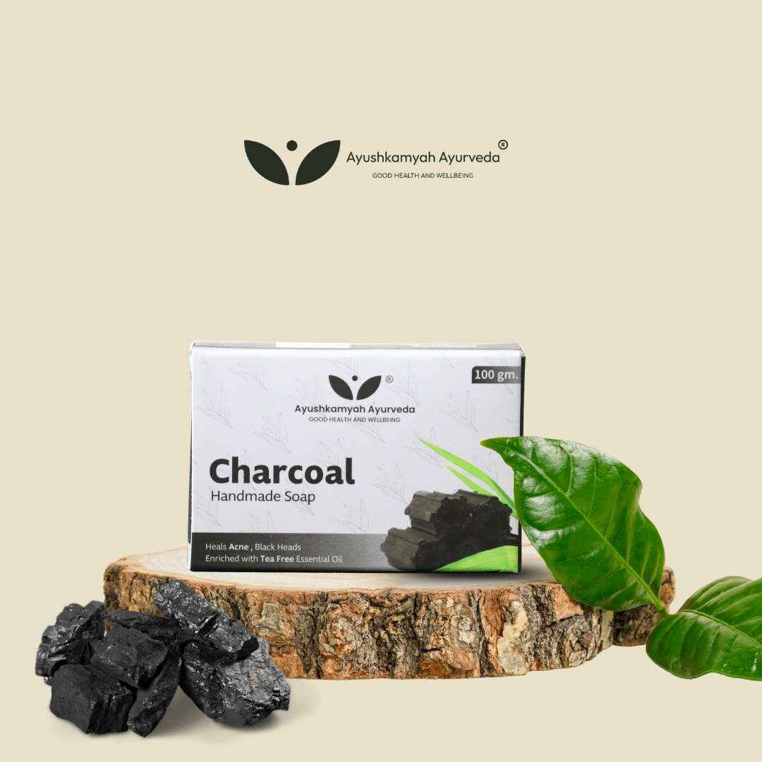 Charcoal Handmade Soap – Deep Cleansing with Tea Tree Essential Oil | 100gm