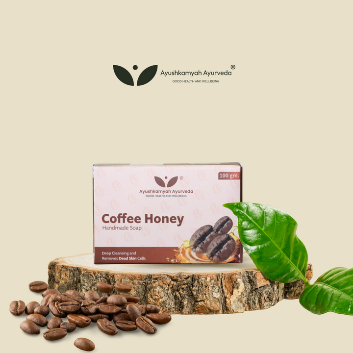 Coffee Honey Handmade Soap – 100gm | Ayushkamyah Ayurveda