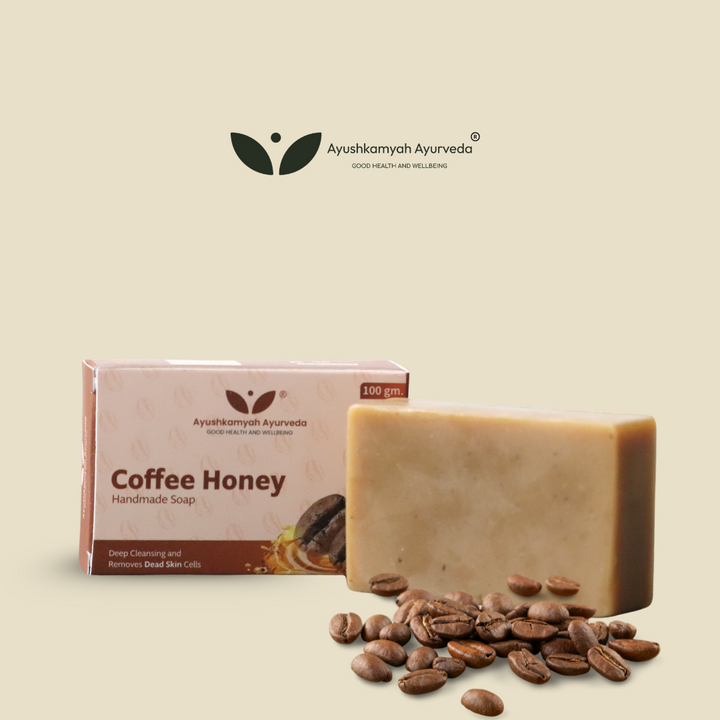 Coffee Honey Handmade Soap – 100gm | Ayushkamyah Ayurveda