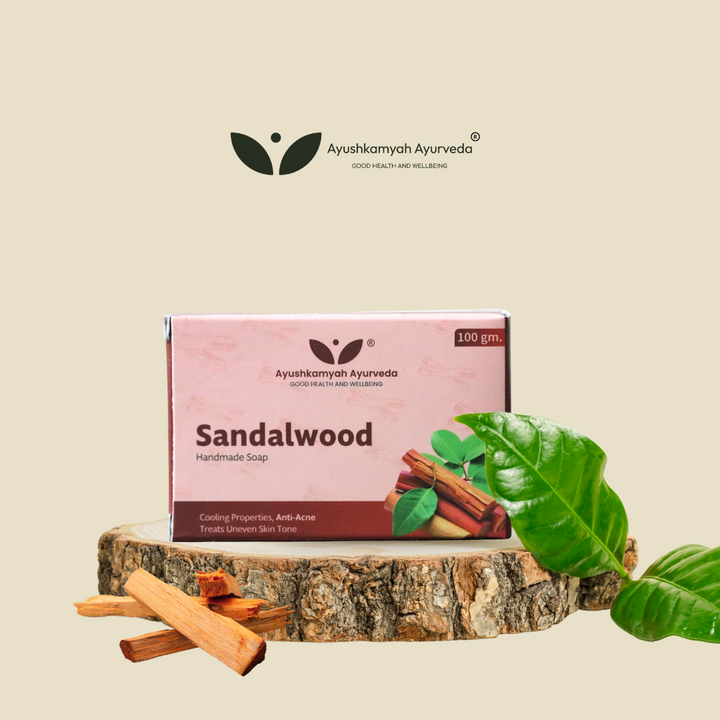 Sandalwood Handmade Soap – 100gm | Ayushkamyah Ayurveda