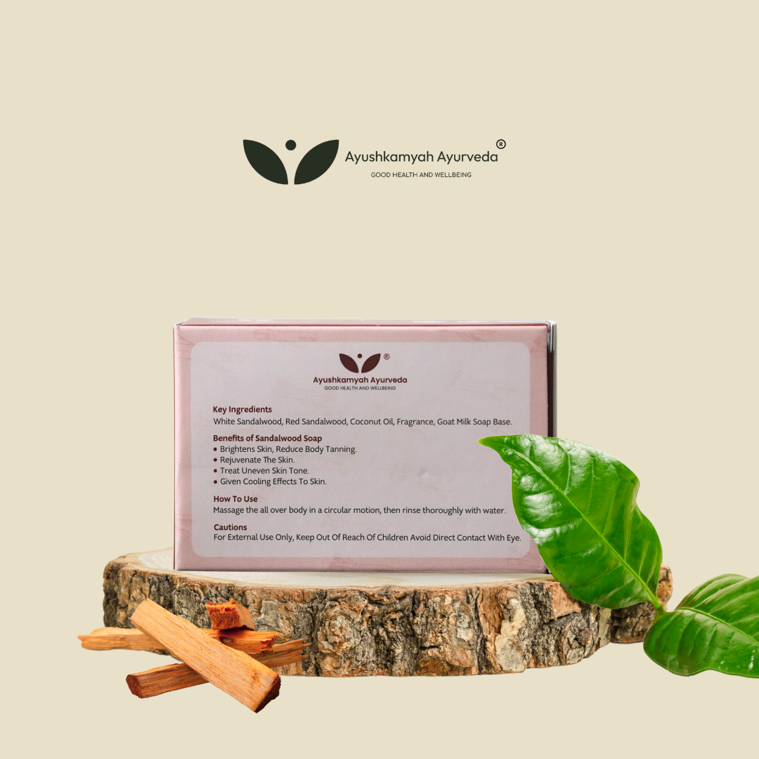 Sandalwood Handmade Soap – 100gm | Ayushkamyah Ayurveda