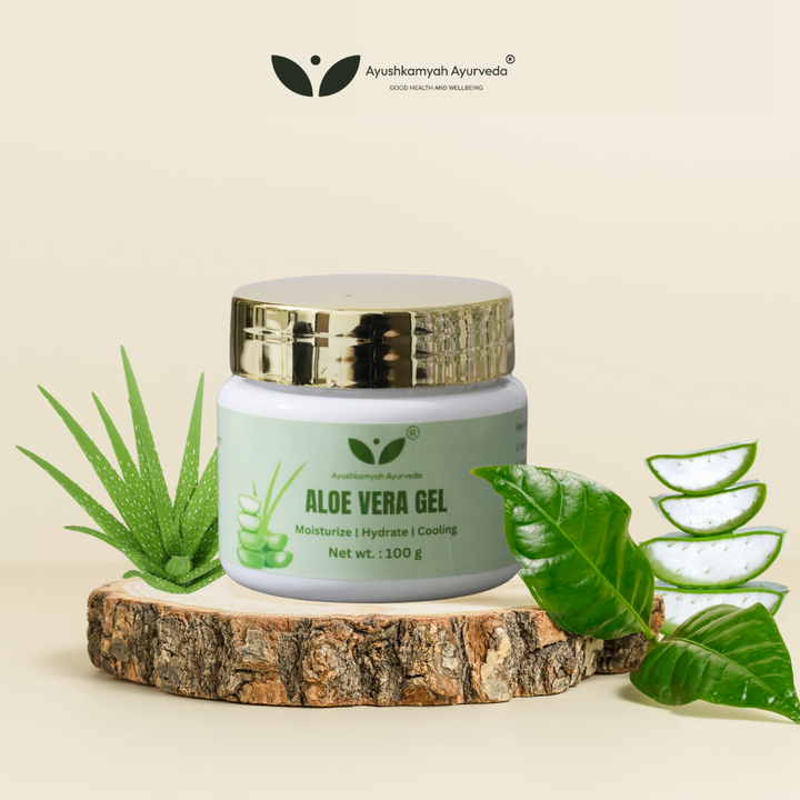 Aloe Vera Gel – 100g | Ayushkamyah Ayurveda | Moisturize, Hydrate & Cool