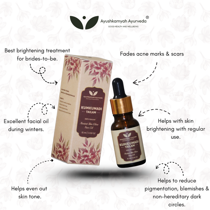 Kumkumadi Tailam – Ancient Ayurvedic Face Oil (15 ml)