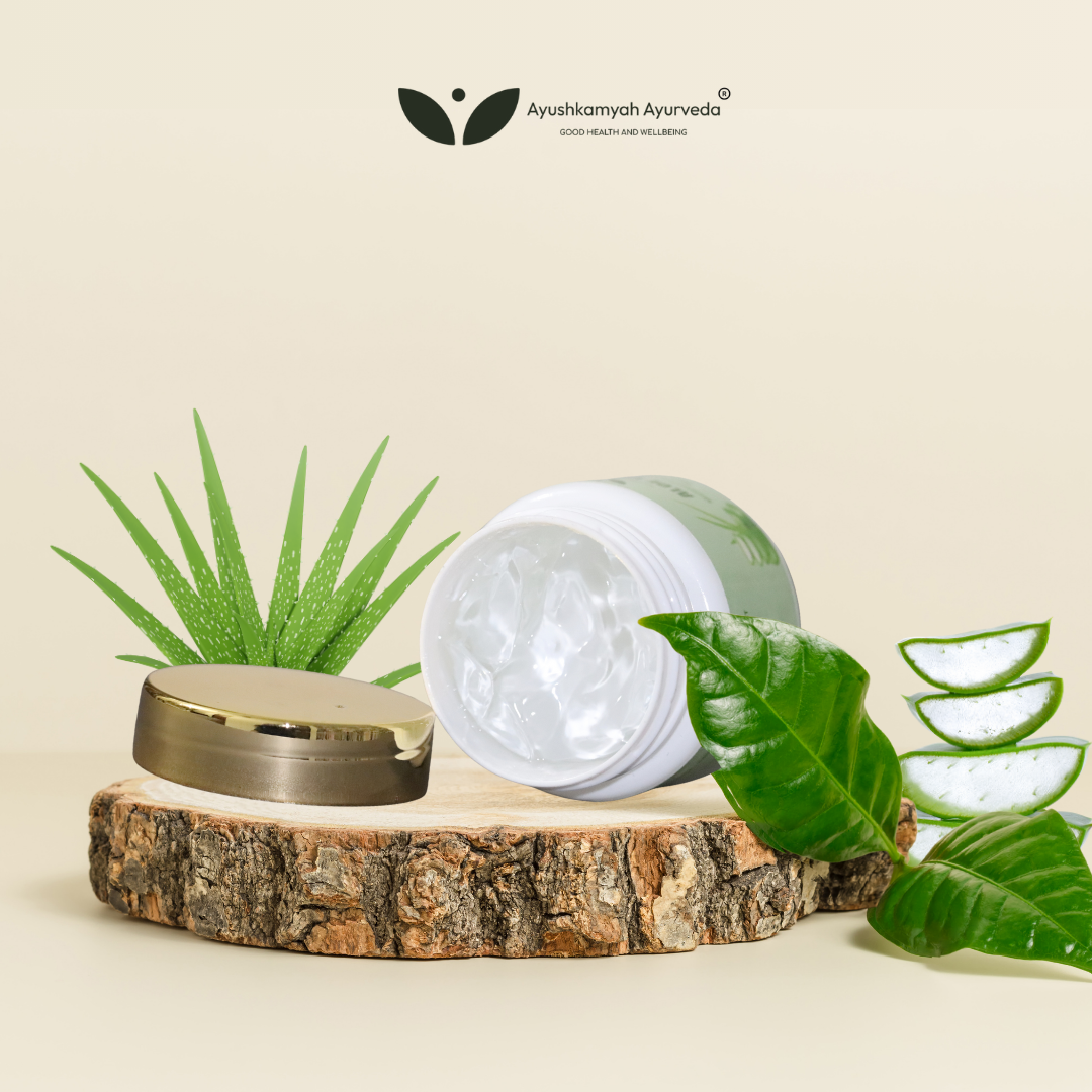 Aloe Vera Gel – 100g | Ayushkamyah Ayurveda | Moisturize, Hydrate & Cool