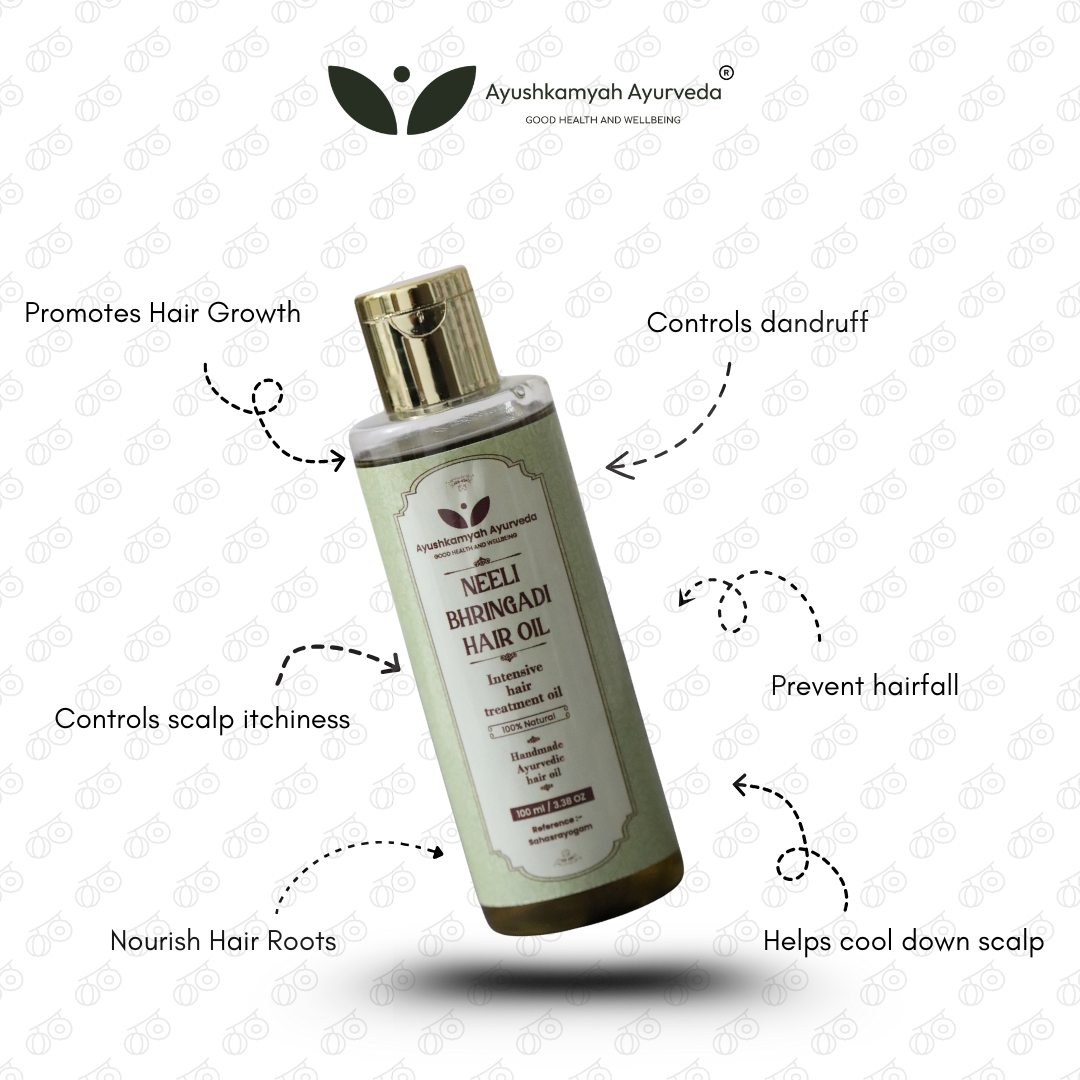Neeli Bhringadi Hair Oil – 100ml | Ayushkamyah Ayurveda | Intensive Ayurvedic Hair Treatment