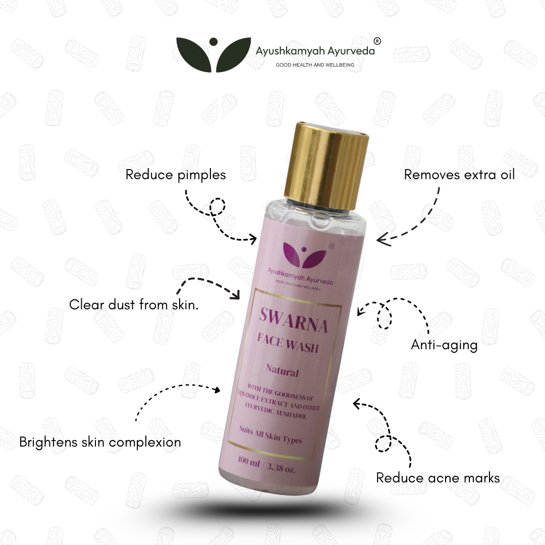 Swarna Face Wash – Natural Ayurvedic Cleanser (100 ml)