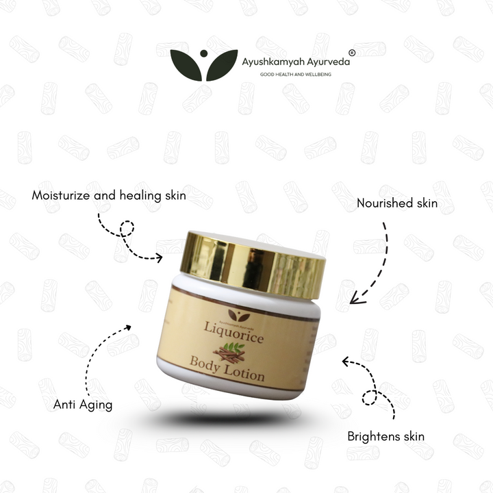 Liquorice Body Lotion – Herbal Skin Brightening & Nourishing Formula | 100% Ayurvedic