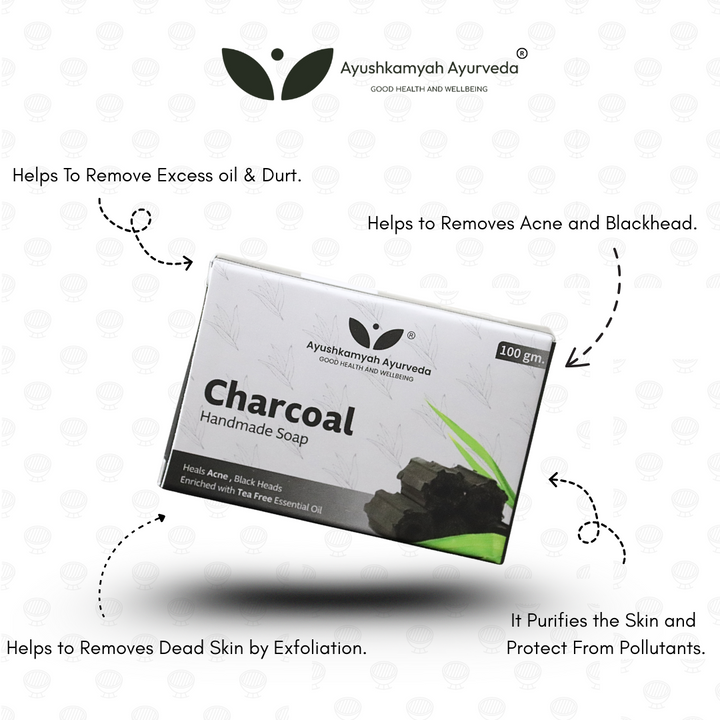 Charcoal Handmade Soap – Deep Cleansing with Tea Tree Essential Oil | 100gm
